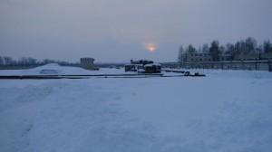Daugavgrīvas cietuma teritorijā. 2011.gada 6.janvārīis. D.Baltiņas foto