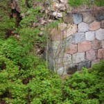4. bastiona goržas labā puse un labais flangs no iekšpagalma puses. Foto M. Grunskis, 2012.05.06.