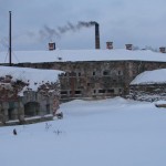 Tilta nocietinājuma (tagad Daugavgrīvas cietuma) teritorijā. 2011.gada 6.janvārīis. D.Baltiņas foto