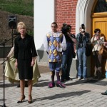 2011.gada 29.aprīlis. Klātesošos uzrunā Daugavpils pilsētas domes priekšsēdētāja Žanna Kulakova. Foto Inese Minova, "Latgales laiks"