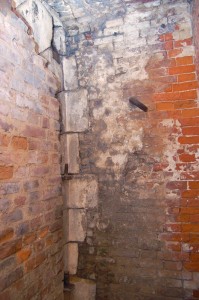 5. bastiona poternas iekšskats, izeja uz bastionu. Foto M. Grunskis, 2012.03.24.
