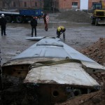 Laukums pie komandanta mājas. Foto A.Mahļins, 2011.gada 16.decembris
