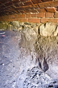 Nogulumu slānis. Pēc betonēšanas darbiem. Foto M.Grunskis, 2012.gada jūlijs