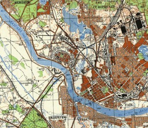 PSRS Ģenerālštāba militārās topogrāfiskās kartes mērogā 1:50 000.  Avots: http://kartes.gisnet.lv/#